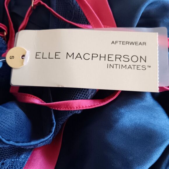 Elle Macpherson Intimates Babydoll Chemise Slip Small Silk Blend Lingerie Lace - Picture 2 of 14